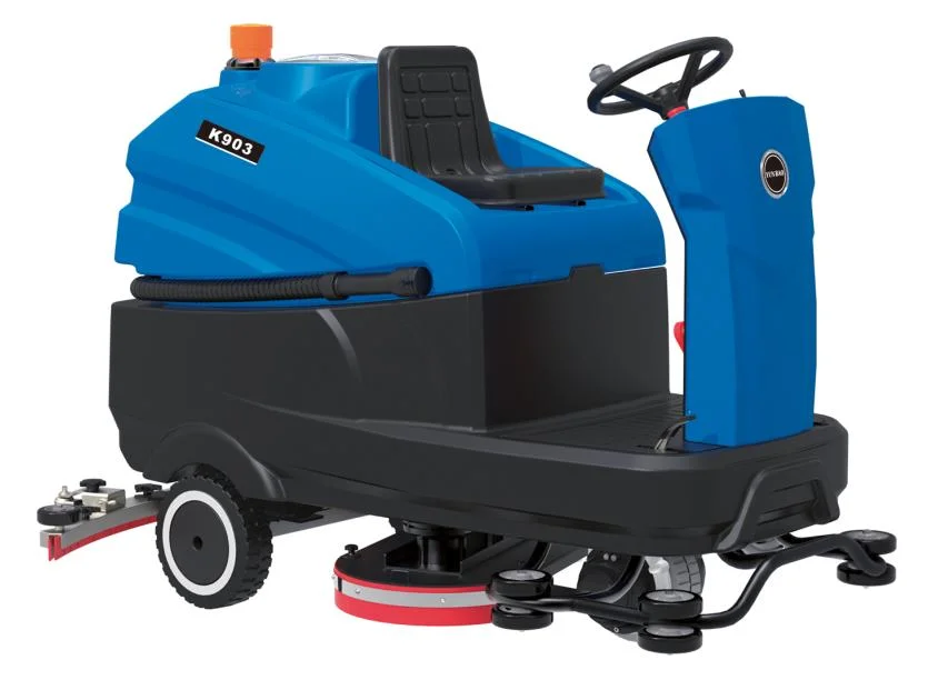 Elerein K903 Ride-on Floor Scrubber for Hall Cleaning with Seat Rear Lights